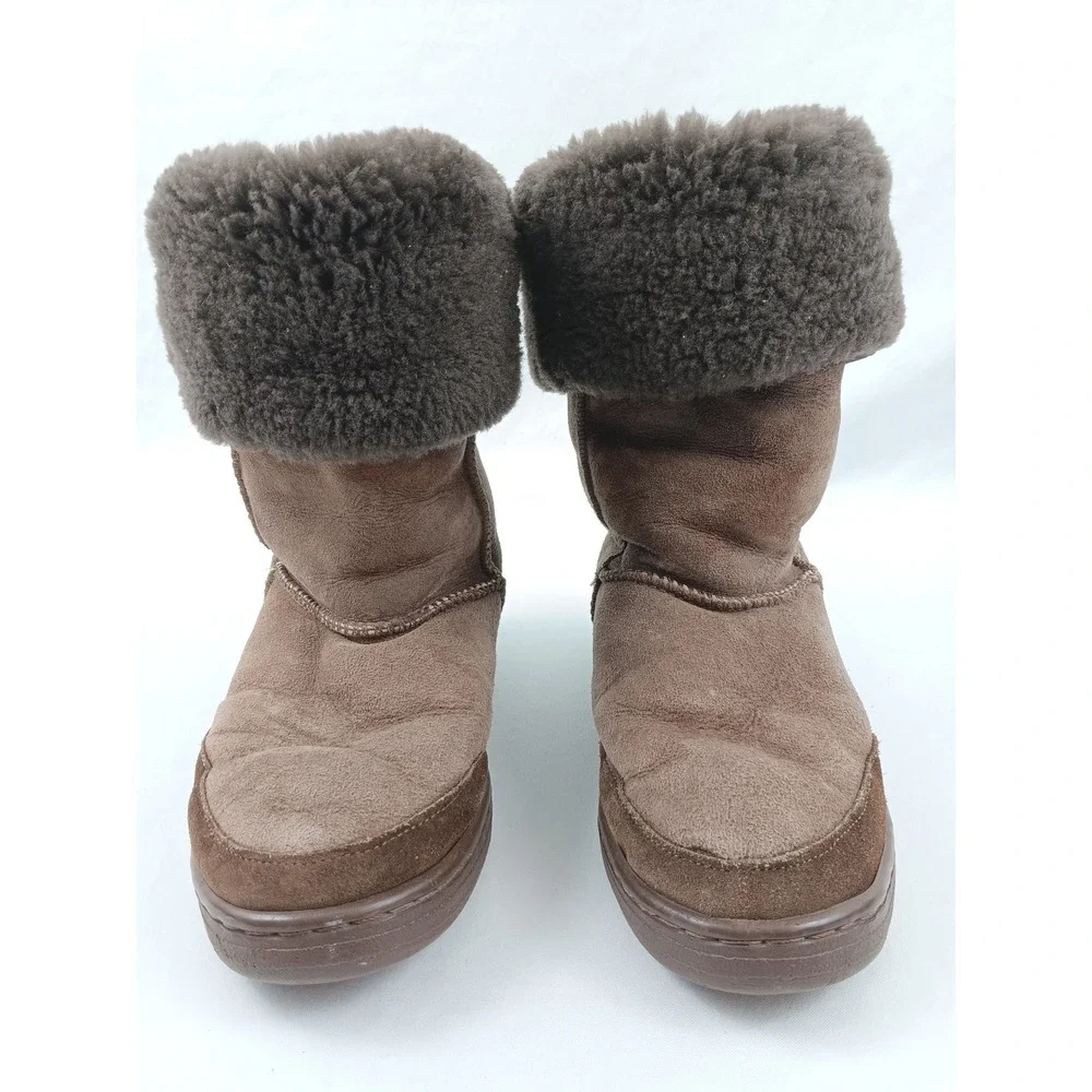 UGG Australia‎ Ultimate Tall Tasman Women's Brown Suede Sheepskin Boots Size 8
